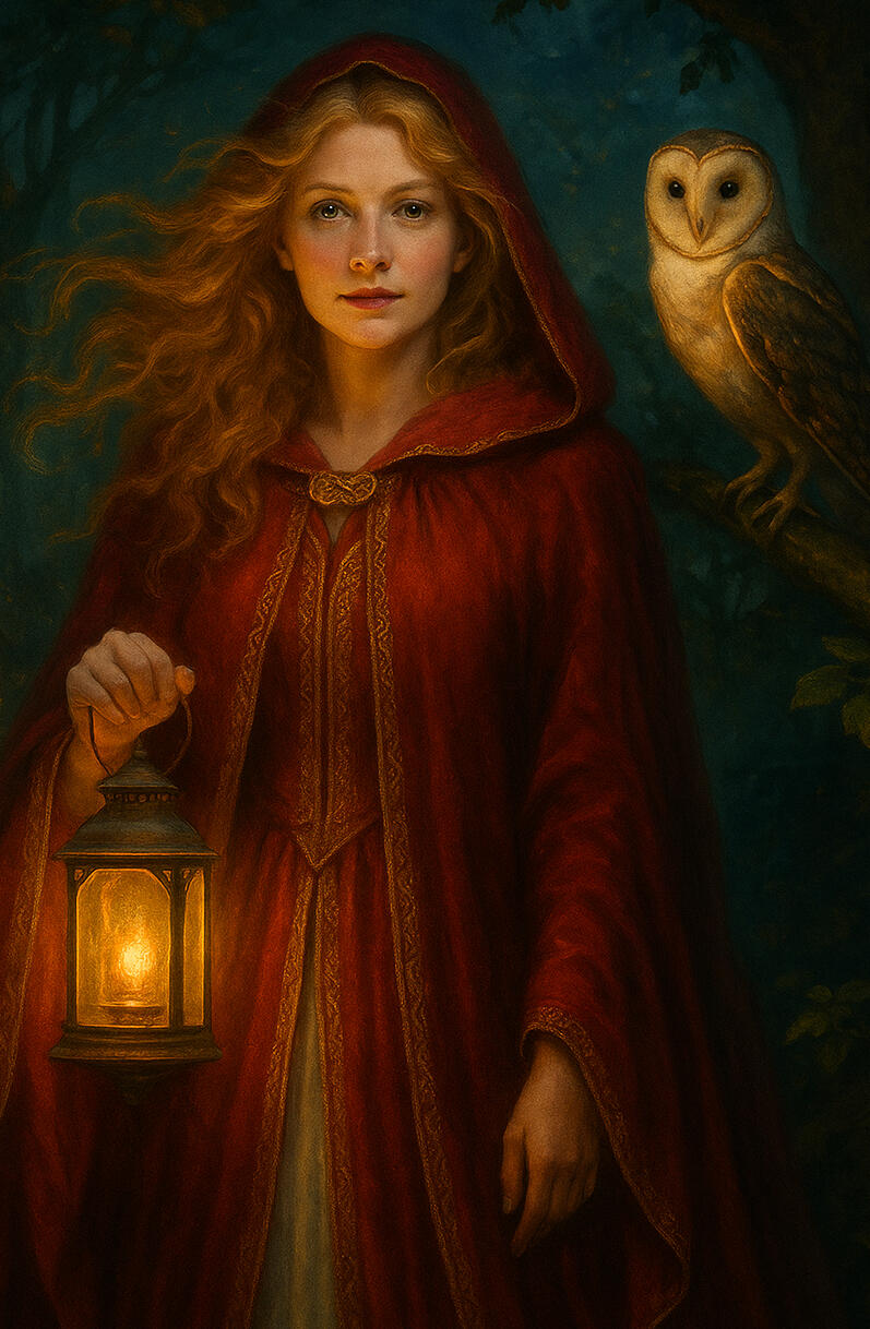 About Rowanthwaite Founder Picture of Nemeetona and wise owl with lantern